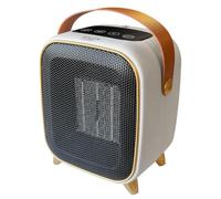 Adlereurope Mini ventilador de cerámica 1000 W - Temporizador LED - 35 dB | Calentador cerámico de 700/1000 W, termostato 15 - 45 °C, funcionamiento silencioso hasta 35 dB, función de aire frío