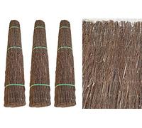 ADO - Rollo Brezo Ecológico Oscuro | Ocultación Total Jardín y Balcón | Duradero y Resistente | 2m Altura x 3m Longitud, 2700-2900 g/m2 (3- Brezos)
