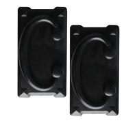ADOCARN 2 Tiradores de Aro Vintage de Hierro Negro para Cajones y Armarios, Fáciles de Instalar y Retirar, Estilo Antiguo Chic, Pack de 2 Unidades