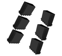 ADOCARN 6 Protectores Antideslizantes de Goma para Pies de Escalera, Accesorios Aislantes para Escaleras de Ingeniería y Domésticas, Protección y Seguridad en Entornos Eléctricos