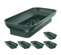 ADOCARN Bandejas de flores para arreglos rectangular de plástico 6 piezas con fuertes agujas para soporte floral en bodas y celebraciones religiosas