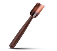 ADOCARN Cuchara de Té Decorativa para Medir Harina y Servir Té de Madera de Ébano Marrón, Pala Hogar Práctica y Resistente