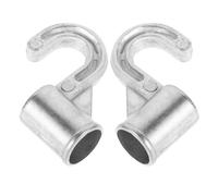 ADOCARN Ganchos Diseño Seguro de Aleación de Aluminio para Perchas de Ropa 18mm 2 Piezas para Uso en Armarios y Dormitorios