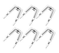 ADOCARN Herramientas para pollo asado, 6 sets de tenedores giratorios de acero inoxidable con resistencia a golpes para barbacoa y horno doméstico