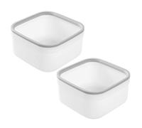 ADOCARN Mini Cubo de Basura de Escritorio sin Tapa, Compacto y Resistente, Capacidad Inferior a 4l, Material Pp, Pack de 2 Unidades para Oficina o Cocina