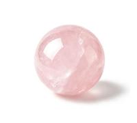 Adorno de bola cuarzo rosa natural, decoración del hogar, con grietas naturales, diámetro 1.8-6cm/0.7-2.4in, 9 tamaños(Diameter 1.8-2.2cm)