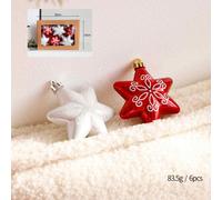 Adorno de terciopelo para la cima del árbol de Navidad, estrella roja decorativa para la cima del árbol de Navidad, adornos para la cima del