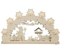 Adorno decorativo con forma de muñeco de nieve para invernadero, con iluminación LED. Dimensiones: 52 x 32 x 4,5 cm. Producto nuevo