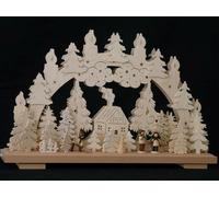 Adorno decorativo con motivos de trabajadores forestales e iluminación. Dimensiones: 50x32x7 cm. Producto nuevo