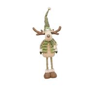 ＡＷＨＡＯ Adorno Navideño de Alce de Pie, Figura de Reno, Hecho de Polipropileno, Apto para Regalar en Casa, Oficina, Interior Y Exterior, Sombrero con Punta Retráctil, Individual