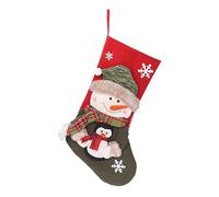 Adornos de calcetín 3D de Navidad con muñeco de nieve de Papá Noel, diseños de renos de Papá Noel, bolsa de regalo festiva para el hogar, regalo de cumpleaños para amigos y familiares