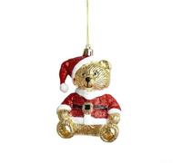 Adornos Navidad Árbol Plástico 8.5cm Colgantes | Miniaturas encantadoras, ratones y renos, bucle colgante incluido, plástico , para ideal árbol(Little Bear)