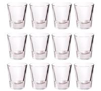 Adri 12 Vasos de Chupito Cristal - Aptos para Lavavajillas - Pack de chupitos de entre 3,4 hasta 6,5 e capacidad. (12, 4,8 cl)