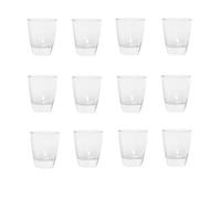 Adri 12 Vasos de Chupito Cristal - Aptos para Lavavajillas - Pack de chupitos de entre 3,4 hasta 6,5 e capacidad. (12, 4,9 cl)