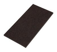 Adsamm® / 1 Placa de Fieltro autoadhesiva/marrón/100 x 200 mm/Rectangular/Deslizador de Muebles de Fieltro con 5,5 mm de Grosor/Deslizadores de Muebles y Suelo