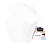 Adsamm® / 10 x Placas Auto-Adhesivas de Fieltro recortables / 100x200 mm/Blanco/rectangulares/Almohadillas de Fieltro/Protectores de Suelo para Patas de Mueble/Grosor de 3,5 mm de la máxima Calidad