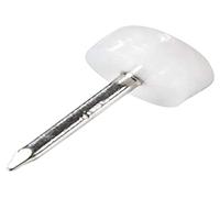 Adsamm® / 100 x Deslizante de plástico con clavo / Ø 10 mm / blanco / redondas / Patas de muebles con clavo de la máxima calidad de Adsamm®
