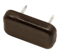Adsamm® / 100 x Deslizante de plástico con Clavo / 18x30 mm/marrón/rectangulares/Patas de Muebles con Clavo de la máxima Calidad de Adsamm®