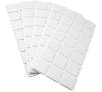 Adsamm® / 105 x deslizantes de Fieltro autoadhesivos/Blanco / 30x30 mm/Cuadrado/Deslizantes de Fieltro para Muebles de 3,5 mm de Grosor/Deslizantes para Muebles y Suelos