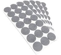 Adsamm® / 105 x deslizantes de Fieltro autoadhesivos/Gris/ø 30 mm/Redondo/Deslizantes de Fieltro para Muebles de 3,5 mm de Grosor/Deslizantes para Muebles y Suelos