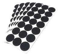 Adsamm® / 105 x deslizantes de Fieltro autoadhesivos/Negro/ø 30 mm/Redondo/Deslizantes de Fieltro para Muebles de 3,5 mm de Grosor/Deslizantes para Muebles y Suelos