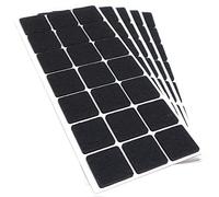 Adsamm® / 105 x deslizantes de Fieltro autoadhesivos/Negro / 30x30 mm/Cuadrado/Deslizantes de Fieltro para Muebles de 3,5 mm de Grosor/Deslizantes para Muebles y Suelos