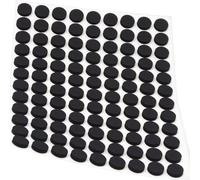 Adsamm® / 108 x Almohadillas Antideslizantes Autoadhesivas de Caucho Celular EPDM/ø 10 mm/Negro/Redondo/Deslizantes Antideslizantes de 2,5 mm de Espesor
