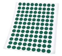 Adsamm® / 108 x almohadillas de fieltro / Ø 10 mm / verde / redondo / Protectores de suelo para patas de mueble / auto-adhesivos / con grosor de 1,5 mm de la máxima calidad