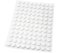 Adsamm® / 108 x deslizantes de Fieltro autoadhesivos/Blanco/ø 10 mm/Redondo/Deslizantes de Fieltro para Muebles de 3,5 mm de Grosor/Deslizantes para Muebles y Suelos