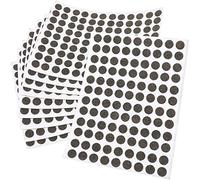 Adsamm® / 1080 x almohadillas de fieltro / Ø 10 mm / marrón / redondo / Protectores de suelo para patas de mueble / auto-adhesivos / con grosor de 1,5 mm de la máxima calidad