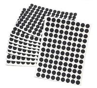 Adsamm® / 1080 x deslizantes de Fieltro autoadhesivos/Negro/ø 10 mm/Redondo/Deslizantes de Fieltro para Muebles de 3,5 mm de Grosor/Deslizantes para Muebles y Suelos