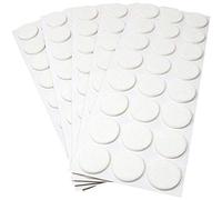 Adsamm® / 120 x deslizantes de Fieltro autoadhesivos/Blanco/ø 28 mm/Redondo/Deslizantes de Fieltro para Muebles de 3,5 mm de Grosor/Deslizantes para Muebles y Suelos