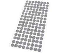 Adsamm® / 128 x Almohadillas de Fieltro/Ø 12 mm/Gris/Redondo/Protectores de Suelo para Patas de Mueble/Auto-Adhesivos/con Grosor de 1,5 mm de la máxima Calidad