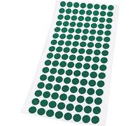 Adsamm® / 128 x Almohadillas de Fieltro/Ø 12 mm/Verde/Redondo/Protectores de Suelo para Patas de Mueble/Auto-Adhesivos/con Grosor de 1,5 mm de la máxima Calidad