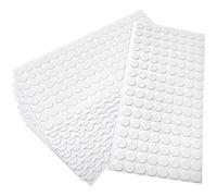 Adsamm® / 1280 x Almohadillas de Fieltro/Ø 12 mm/Blanco/Redondo/Protectores de Suelo para Patas de Mueble/Auto-Adhesivos/con Grosor de 1,5 mm de la máxima Calidad