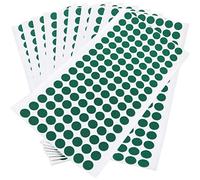 Adsamm® / 1280 x Almohadillas de Fieltro/Ø 12 mm/Verde/Redondo/Protectores de Suelo para Patas de Mueble/Auto-Adhesivos/con Grosor de 1,5 mm de la máxima Calidad