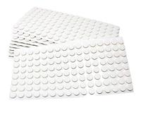 Adsamm® / 1280 x deslizantes de Fieltro autoadhesivos/Blanco/ø 12 mm/Redondo/Deslizantes de Fieltro para Muebles de 3,5 mm de Grosor/Deslizantes para Muebles y Suelos