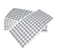 Adsamm® / 1280 x deslizantes de Fieltro autoadhesivos/Gris/ø 12 mm/Redondo/Deslizantes de Fieltro para Muebles de 3,5 mm de Grosor/Deslizantes para Muebles y Suelos