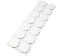 Adsamm® / 14 x deslizantes de Fieltro autoadhesivos/Blanco/ø 32 mm/Redondo/Deslizantes de Fieltro para Muebles de 3,5 mm de Grosor/Deslizantes para Muebles y Suelos