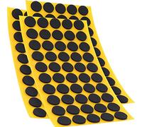 Adsamm® / 150 x Almohadillas Antideslizantes Autoadhesivas de Caucho Celular EPDM/ø 16 mm/Negro/Redondo/Deslizantes Antideslizantes de 2,5 mm de Espesor