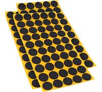 Adsamm® / 150 x Almohadillas Antideslizantes Autoadhesivas de Caucho Celular EPDM/ø 20 mm/Negro/Redondo/Deslizantes Antideslizantes de 2,5 mm de Espesor