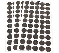Adsamm® / 150 x almohadillas de fieltro / Ø 16 mm / marrón / redondo / Protectores de suelo para patas de mueble / auto-adhesivos / con grosor de 1,5 mm de la máxima calidad