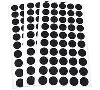 Adsamm® / 150 x almohadillas de fieltro / Ø 16 mm / negro / redondo / Protectores de suelo para patas de mueble / auto-adhesivos / con grosor de 1,5 mm de la máxima calidad