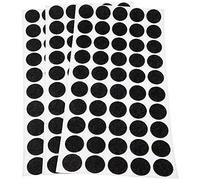 Adsamm® / 150 x almohadillas de fieltro / Ø 20 mm / negro / redondo / Protectores de suelo para patas de mueble / auto-adhesivos / con grosor de 1,5 mm de la máxima calidad
