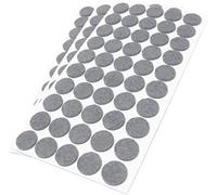 Adsamm® / 150 x deslizantes de Fieltro autoadhesivos/Gris/ø 22 mm/Redondo/Deslizantes de Fieltro para Muebles de 3,5 mm de Grosor/Deslizantes para Muebles y Suelos