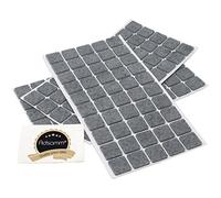 Adsamm® / 150 x deslizantes de Fieltro autoadhesivos/Gris / 20x20 mm/Cuadrado/Deslizantes de Fieltro para Muebles de 3,5 mm de Grosor/Deslizantes para Muebles y Suelos