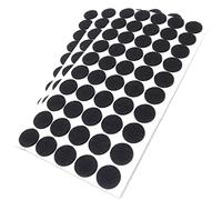 Adsamm® / 150 x deslizantes de Fieltro autoadhesivos/Negro/ø 22 mm/Redondo/Deslizantes de Fieltro para Muebles de 3,5 mm de Grosor/Deslizantes para Muebles y Suelos