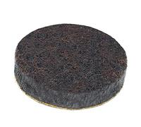 Adsamm® / 16 x Deslizadores de Fieltro autoadhesivos/Marrón/ø 22 mm/Redondo/Patines de Fieltro para Muebles de 5,5 mm de Grosor