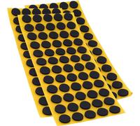 Adsamm® / 180 x Almohadillas Antideslizantes Autoadhesivas de Caucho Celular EPDM/ø 14 mm/Negro/Redondo/Deslizantes Antideslizantes de 2,5 mm de Espesor