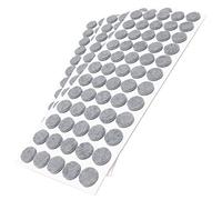Adsamm® / 180 x deslizantes de Fieltro autoadhesivos/Gris/ø 14 mm/Redondo/Deslizantes de Fieltro para Muebles de 3,5 mm de Grosor/Deslizantes para Muebles y Suelos